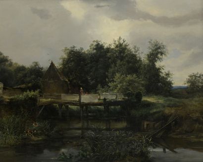 
André JOLIVAR (1859-1942)




Lively landscape...