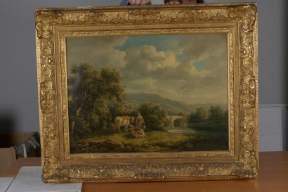null Henry MILBOURNE (1781-1826)


Shepherds and Shepherdesses by the River


Oil...