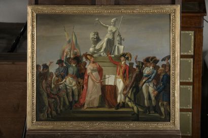 null Early 19th century FRENCH school


The ode to the Republic


Canvas


51 x 63,5...