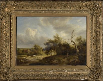 null Early 19th century ENGLISH school


Country landscape


Panel, one board, not...