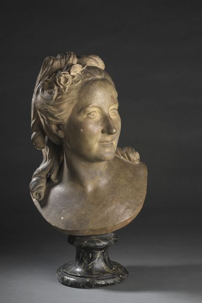 null After Jean-Baptiste DEFERNEX (1729-1783)


Bust of Madame de Fonville 


Patinated...