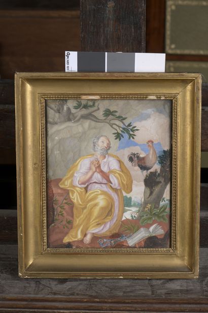 null FRENCH SCHOOL end of the 17th century 


Saint Peter


Gouache.


22 x 19 c...