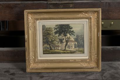 null Early 19th century ENGLISH school 


The exit of the temple


Gouache.


10...