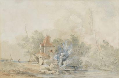 null Attribué à Louis Gabriel MOREAU (1740-1806)


Vue d’une rivière au château


Promeneurs...