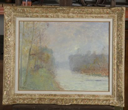 null Paul VOGLER (1852-1904)


Landscape, river bank


Oil on canvas.


Signed lower...