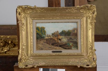 null Henri CHARRY (1878-1962)


The Pont-Marie in Paris


Oil on panel.


Signed...