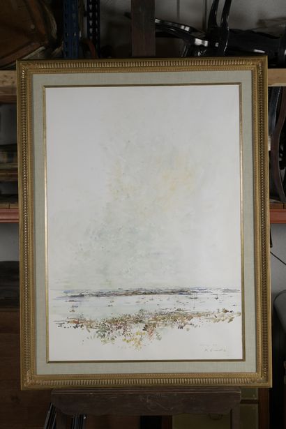 null Jean COMMERE (1920-1986)


Chausey, 1976


Watercolor on paper.


Signed, dated...