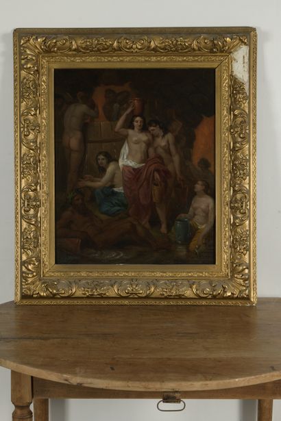 null Charles LEGAL (1794-?)


The Danaïdes' barrel


Oil on canvas.


Signed lower...