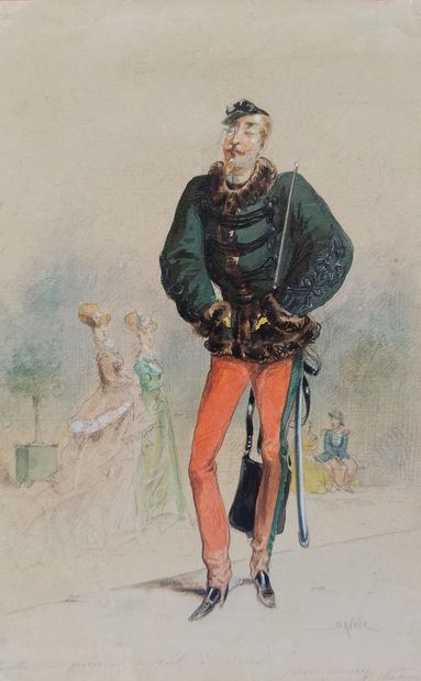 null Jules DRANER (1833-1926)


Officer and Elegant Women


Watercolor drawing signed...