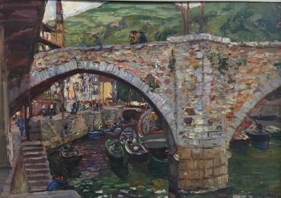 null 
Louis FLOUTIER (1882-1936)






Port d’Ondarroa au Pays Basque Espagnol






Huile...