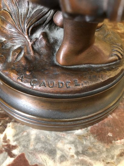 null Adrien Etienne GAUDEZ (1845-1902)


Mignon


Bronze with brown patina, signed....