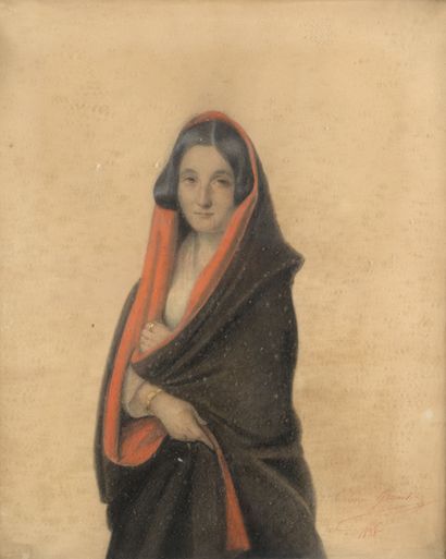 null Céline GROUET (XIXè siècle)


Portrait de femme, 1838


Pastel sur papier.


Signé...