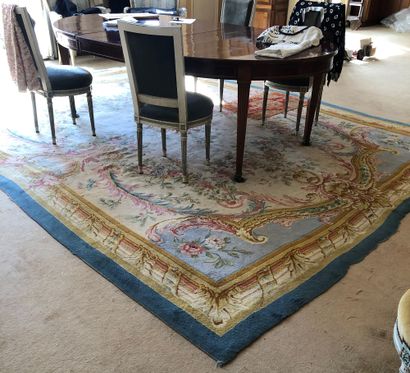  Savonnerie carpet decorated with a central...