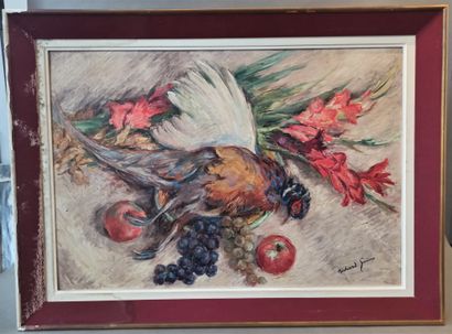 null Richard GUINO 1890-1973)


Still life and pheasant


Oil on cardboard. 


Signed...