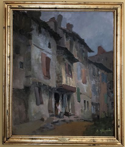 null André René ALBAREDE (XIX-XX)


Lively street in the south of France 


Oil on...