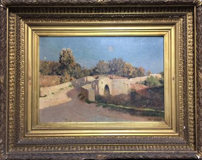 null Paul SCHMITT (1824-1885)


Landscape with a bridge 


Oil on canvas.


Signed...