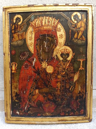 null Icon of the Mother of God of the Immaculate Rose.


Tempera and gold on wood....