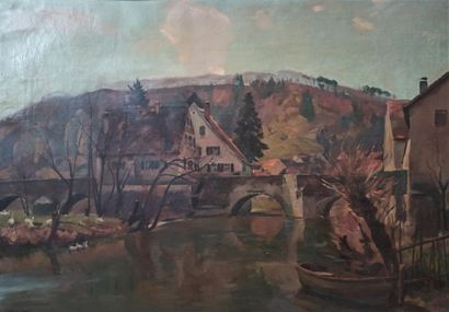 Erich Martin MÜLLER (1888-1972) 
Paysage,...