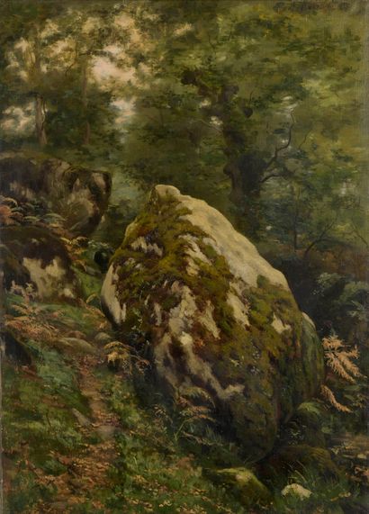 null Charles WISLIN (1852-1932)


Rocher en forêt


Huile sur toile.


Signée en...
