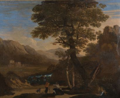 null French school of the late 18th century


Animated mountain landscape


Oil on...