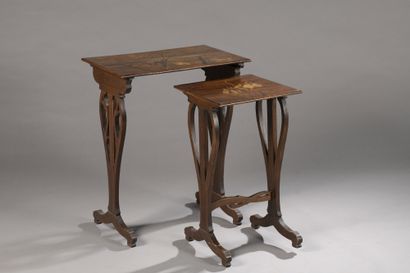 null GALLE


Two nesting tables in walnut with a marquetry background of Narcissus,...