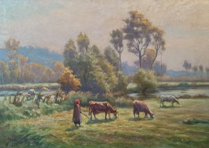null Charles WISLIN (1852-1932)


Shepherdess and her Cows in Chaintroville, late...
