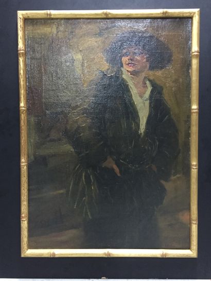 Paul KAPELL (1876-1943) 
Jeune femme au chapeau...