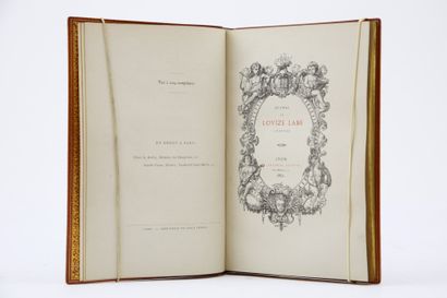 null Labé, Louise. - Evvres de Louize Labe lionnoise. Lyon, Scheuring, 1862. In-8,...