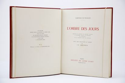 null Noailles, Countess of - Laboureur, J.-E. - The Shadow of Days. Preceded by the...