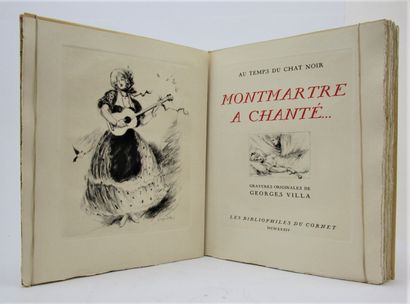 null [Collective]. - Montmartre a chanté. Preface by Léon Xanrof. Paris, Les Bibliophiles...