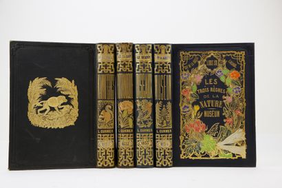 null Reunion of four volumes of the series "Les trois règnes de la nature", to which...