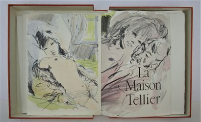 null Maupassant, Guy de. - La Maison Tellier. Paris, Bièvres], Pierre de Tartas,...