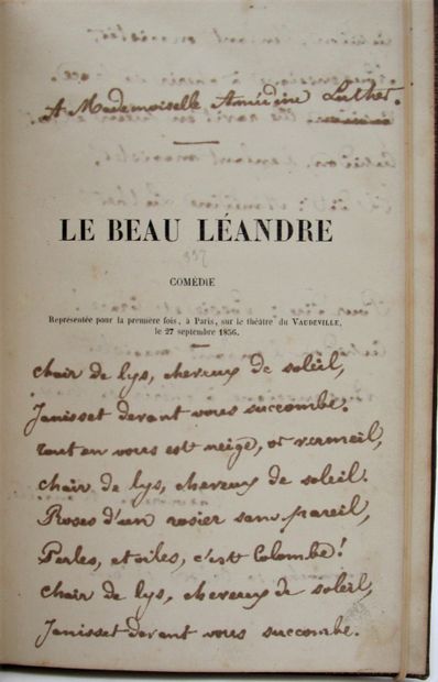 null Banville, Theodore de - Siraudin. - Le Beau Léandre. Comedy in one act, in verse....