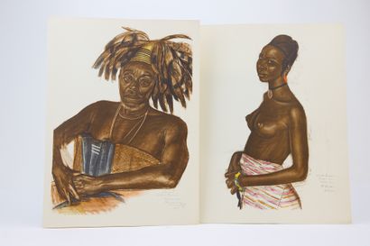 null Iacovleff, Alexander. - Drawings and paintings of Africa. Executed during the...