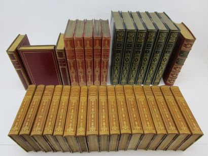  Ensemble d'ouvrages de littérature reliés du XVIIIe et XIX e siècle, édités au XIXe...