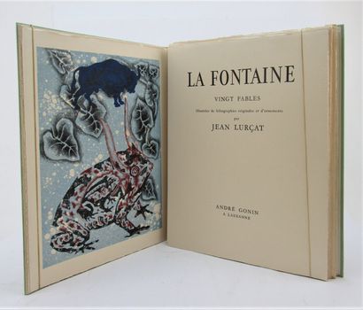 null La Fontaine, Jean de - Lurçat, Jean. - Vingt fables. Lausanne, André Gonin,...