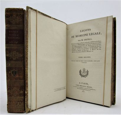 null Orfila, M. - Leçons de médecine légale. Paris, Béchet jeune, 1823 (1er volume)...