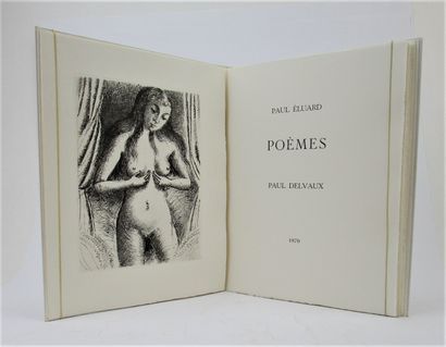 null Éluard, Paul - Delvaux, Paul. - Poèmes. Paris, Les Bibliophiles du Palais, 1970....