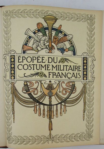 null Bouchot, Henri. - The Epic of French Military Costume. Paris, Sté Française...