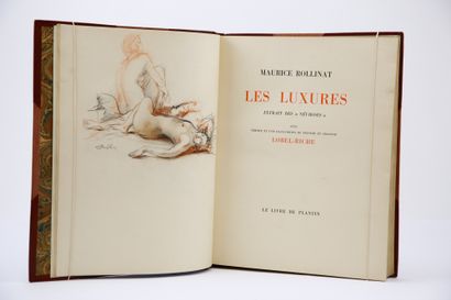 null Rollinat, Maurice - Lobel-Riche - Les Luxures. Extract from "Névroses". S.l.,...