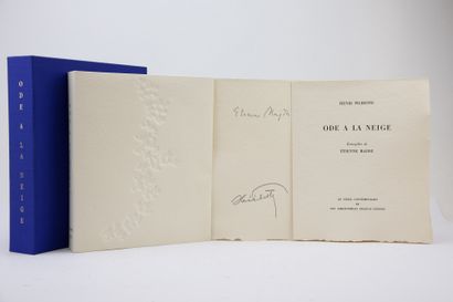 null Pichette, Henri - Hajdu, Étienne. - Ode à la neige. Paris, Le Livre Contemporain,...