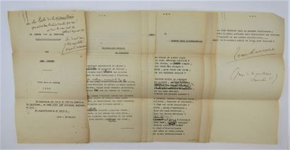 null Carrère, Jean. - The Sermon on the Mount. Typescript dated 1926 with handwritten...