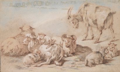 17th century HOLLAND school 
Herd of sheep...