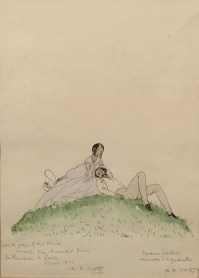 null André MARTY (1882 - 1972)


The lovers


Enhanced print, signed twice in pencil,...