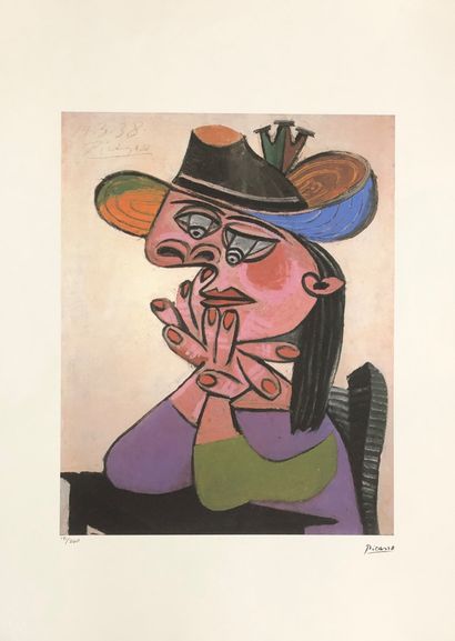 null After Pablo PICASSO (1881-1973)


Woman with a hat


Print on paper after a...