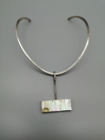 Silver torque necklace 2nd title 800‰, fitted...