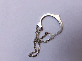 CARTIER - Silver key ring, 1st title 925‰,...