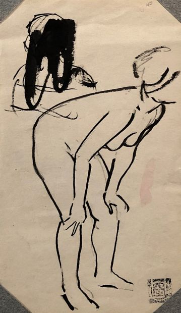 null Charles Emile CARLEGLE (1877-1937)


Leaning Nude


Ink on paper, studio stamp...