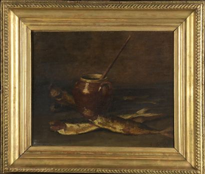 null Alexis VOLLON (1865-1945)


Still life with mackerels


Oil on canvas. 


Signed...
