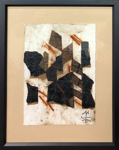 null Michelle MOREAU (20th century)


- Untitled, framed wood and fabric, four boxes...